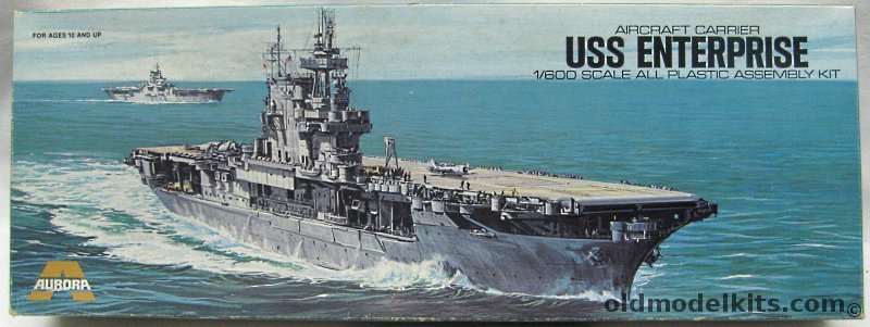 Aurora 1/600 USS Enterprise Carrier CV-6 WWII, 714 plastic model kit